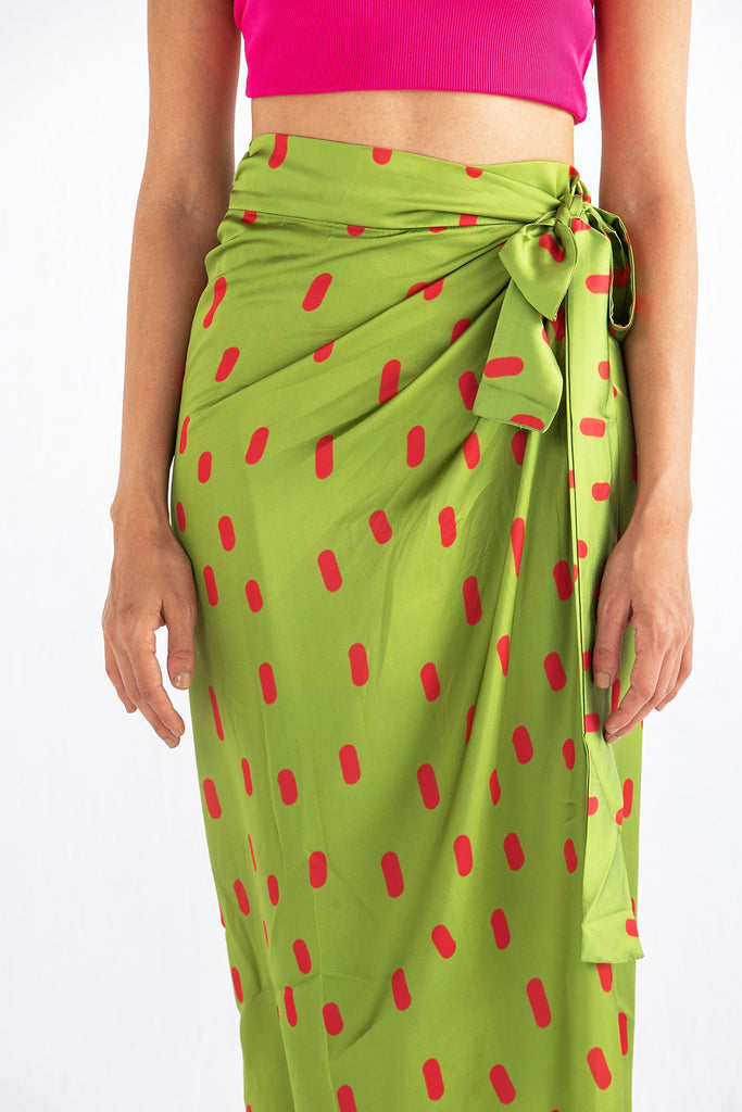 Olives wrap skirt - 2